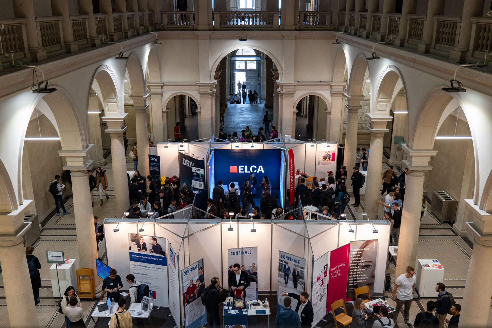 The main hall seen from above