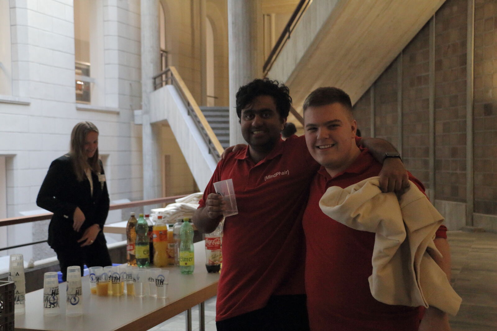MindPhair helpers in red polo shirts